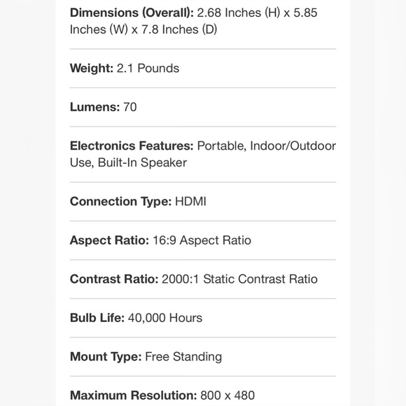 Projector - Picture 7 of 7